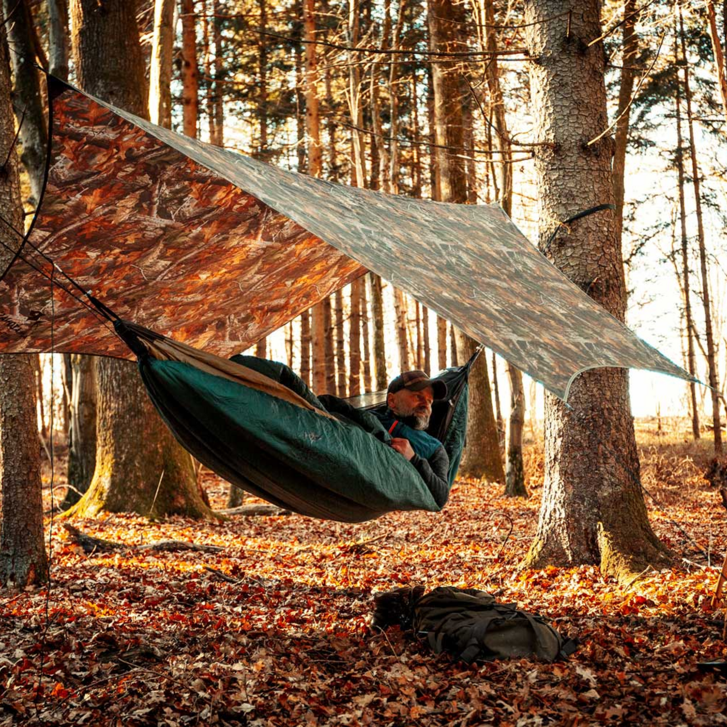 Hängematten Wärmeschutz, Underquilt (bis -5 °C)