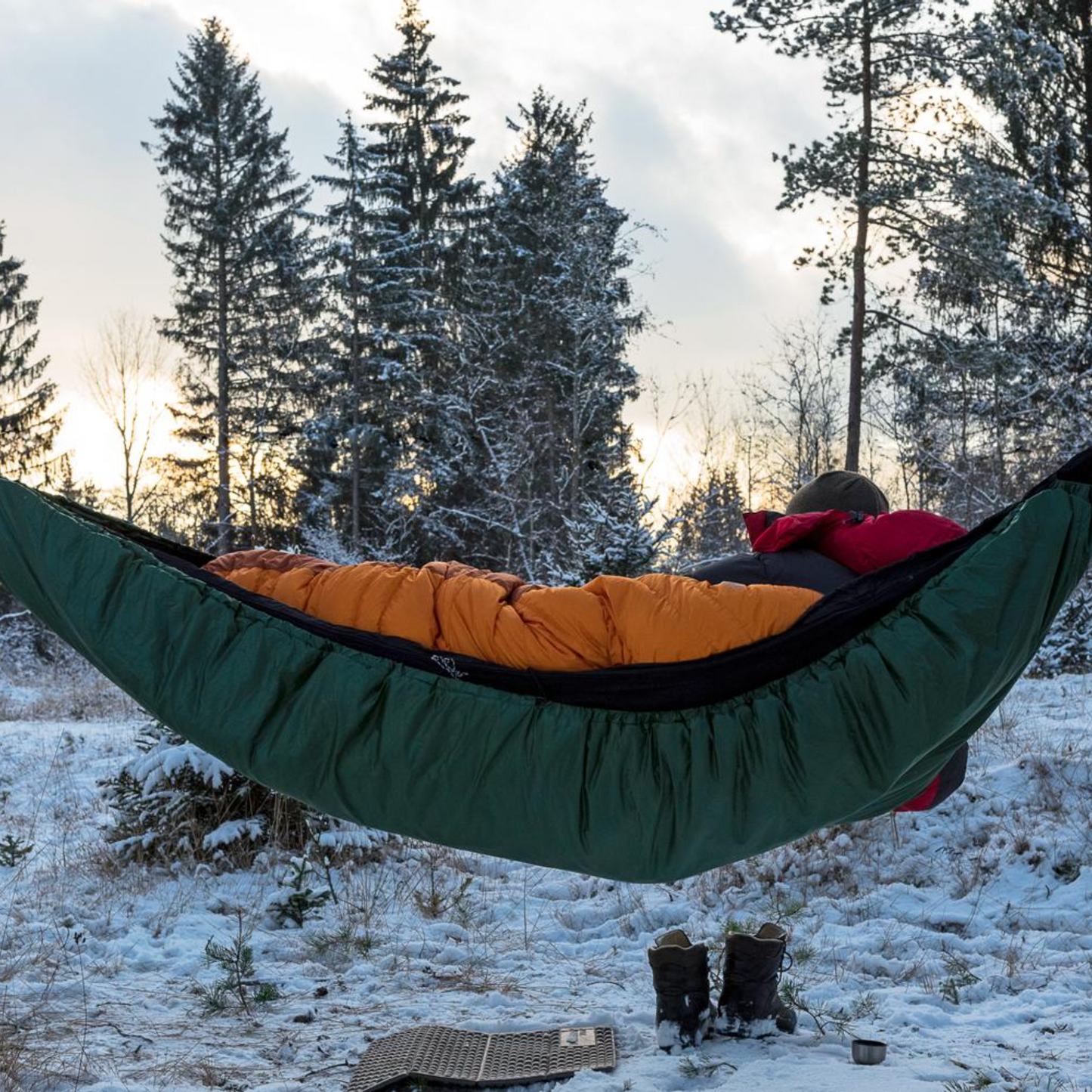 Hängematten Wärmeschutz, Underquilt (bis -5 °C)