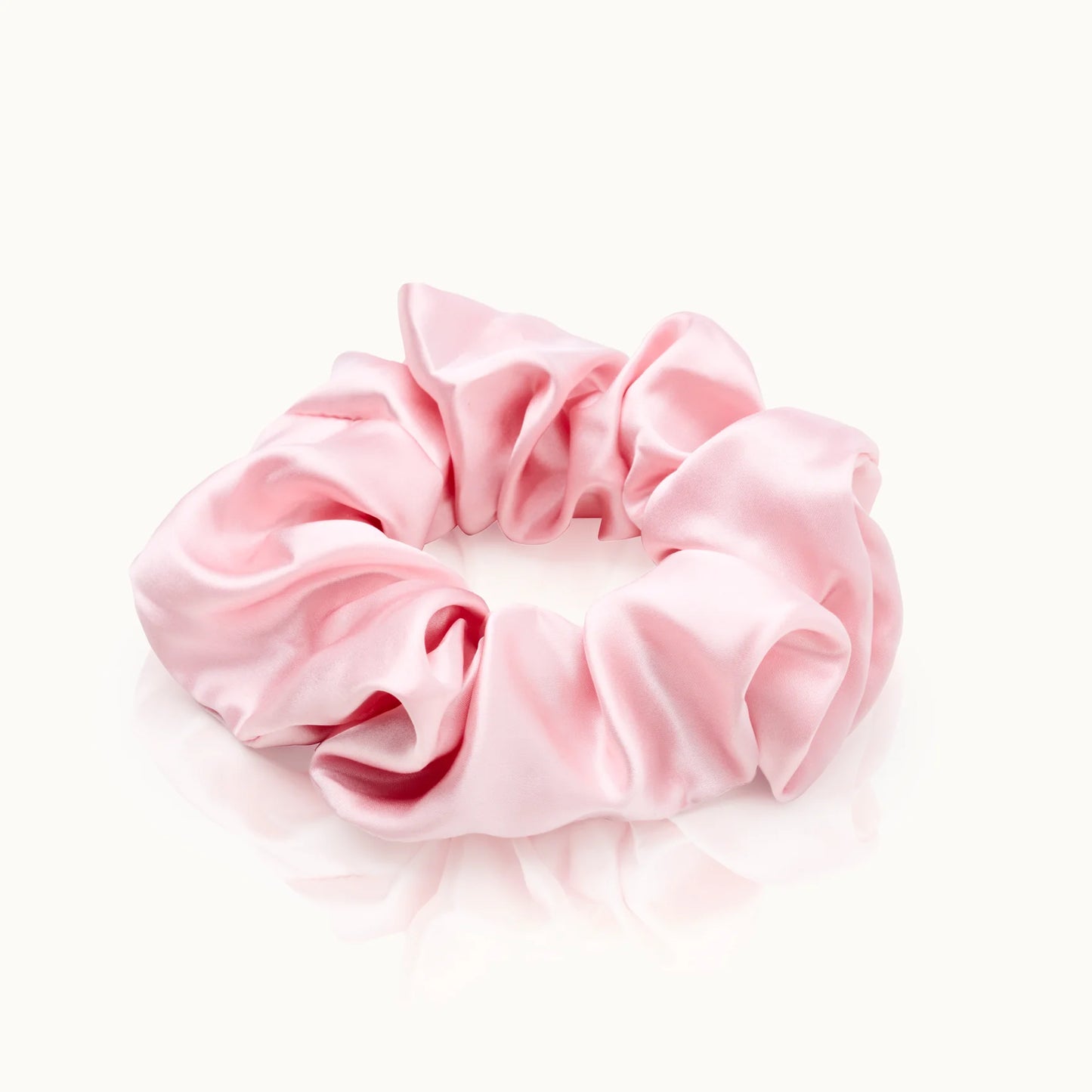 XL Scrunchie aus Seide, Haargummi, Rose (5x15cm) - BYVIVI