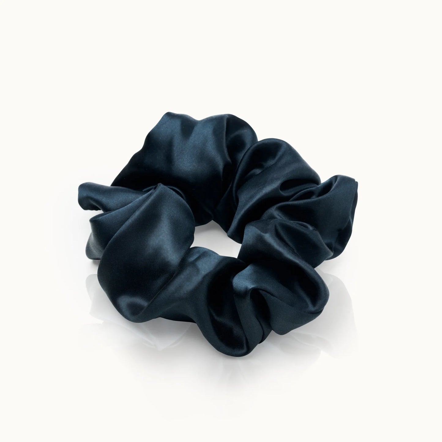 XL Scrunchie aus Seide, Haargummi, Black (5x15cm) - BYVIVI