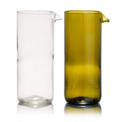 Glaskaraffe aus recycelten Weinflaschen (7,5x18 cm) - REBOTTLED