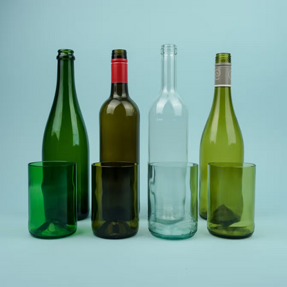 Trinkgläser aus recycelten Weinflaschen, Tumbler (2er Pack) - REBOTTLED